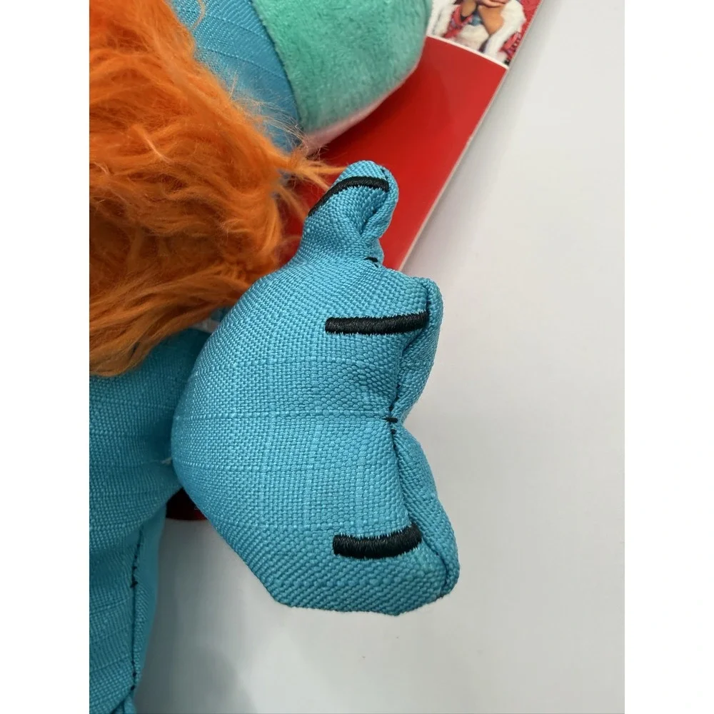 KONG Cozie Ultra Lucky Lion Dog Toy Large Ultra-Tex Squeaker Blue ZYL14